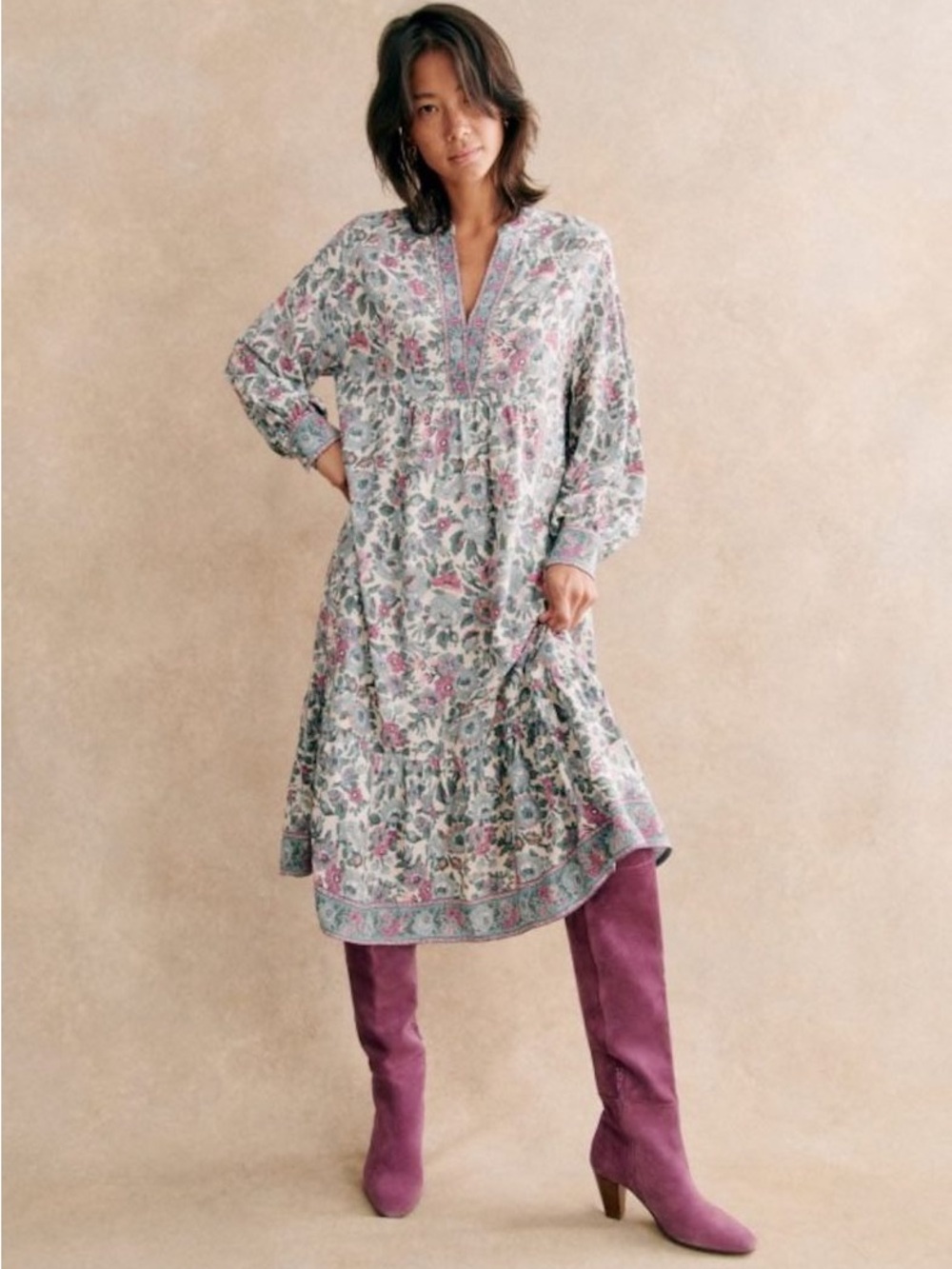New Sezane Boheme Floral Print Women's Dress Size 2​​​
